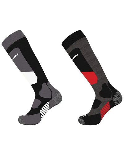 Salomon S/Access Calze Unisex, Black/Beluga (2 Paia)