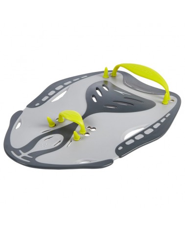Speedo Biofuse Power Paddle Palette Allenamento Nuoto, Grigio/Verde