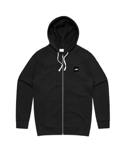 Santa Cruz Patch Zip Felpa con Cappuccio Uomo, Nero