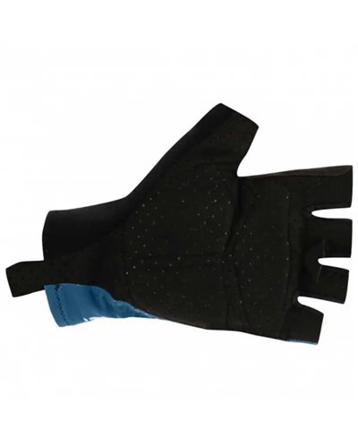 Santini Redux Istinto Long Summer Cycling Gloves, Petrol Green
