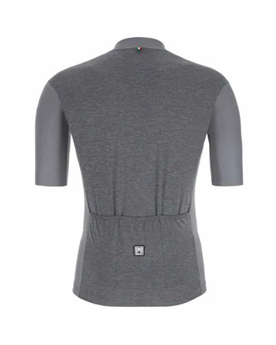 Santini Color Men's Short Sleeve Cycling Jersey, Gray