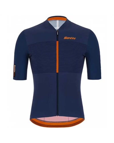 Santini Redux Istinto Men's Short Sleeve Cycling Jersey, Nautica Blue