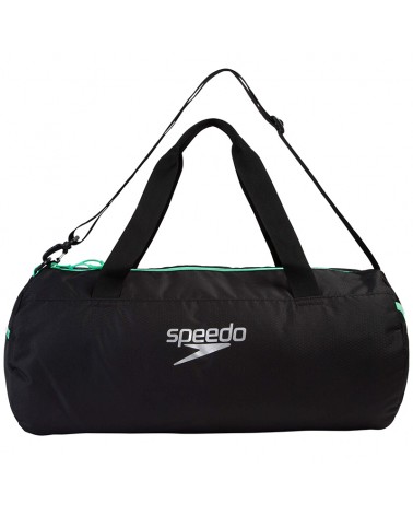 Speedo Duffel Bag Borsone Piscina/Fitness 30 Litri, Black/Green