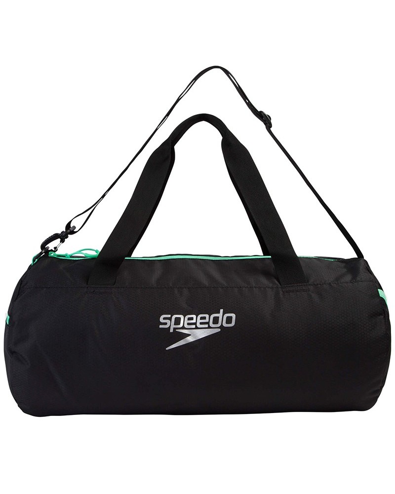 Speedo Duffel Bag Borsone Piscina/Fitness 30 Litri, Black/Green