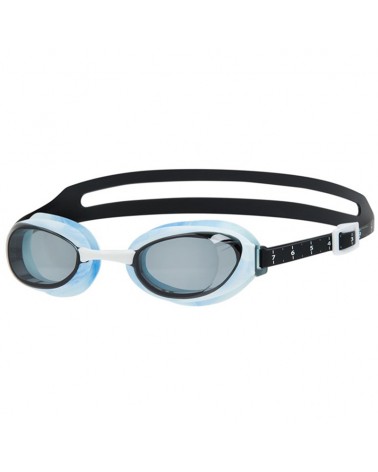 Speedo Aquapure Optical Prescription Swimming Goggle, Black/White/Rauch