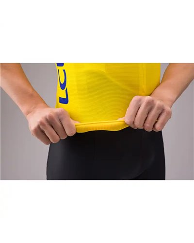 Santini Leader Classifica Generale Tour de France Official Maglia Maniche Corte Uomo, Giallo