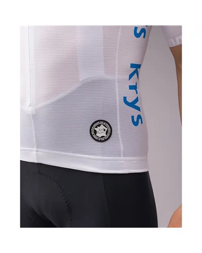 Santini Tour de France Best Young Rider Official Men's Short Sleeve Jersey, White