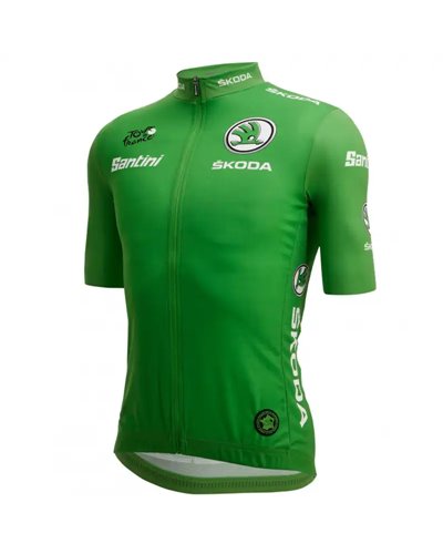 Santini Tour de France Best Sprinter Replica Men's Short Sleeve Jersey, Green