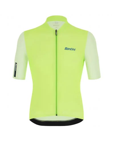 Santini Redux Vigor Men's Short Sleeve Jersey, Fluo Green
