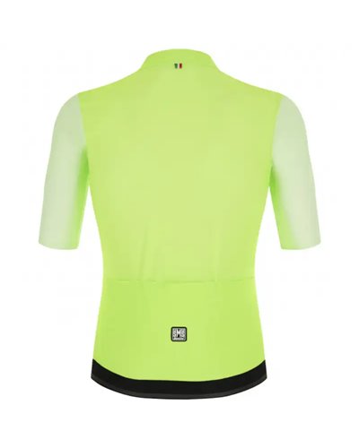 Santini Redux Vigor Maglia Maniche Corte Uomo, Verde Fluo