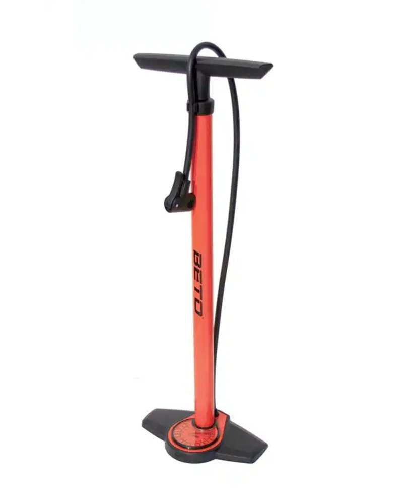 Beto Steel Floor Pump d With Gauge, Height 660mm, 11Bar, Red