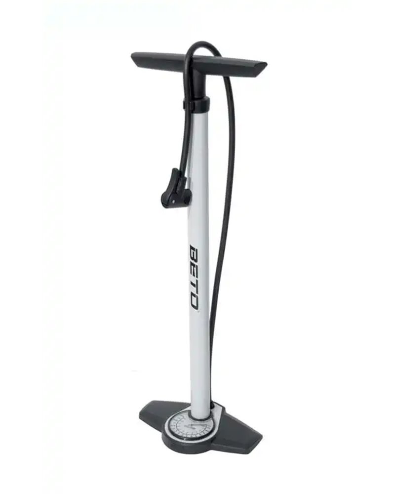 Beto Steel Floor Pump d With Gauge, Height 660mm, 11Bar, White