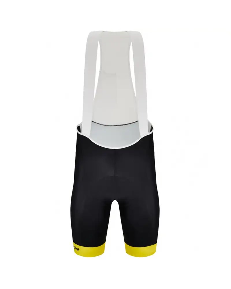 Santini Leader Classifica Generale Tour de France Official Salopette Corta Uomo - Fondello C3, Nero