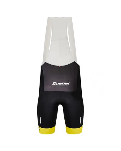 Santini Leader Classifica Generale Tour de France Official Salopette Corta Uomo - Fondello C3, Nero