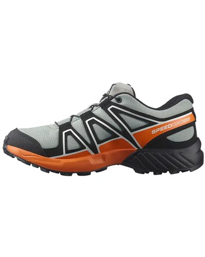 Salomon Speedcross J Junior Shoes, Wrought Iron/Black/Vibrant Orange