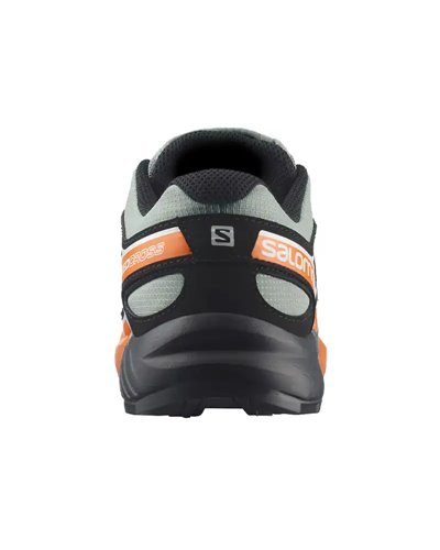 Salomon Speedcross J Scarpe Junior, Wrought Iron/Black/Vibrant Orange