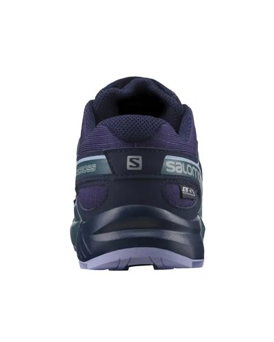 Salomon Speedcross CSWP J Waterproof Junior Trail Running Shoes, Grape/Mallard Blue/Lavender