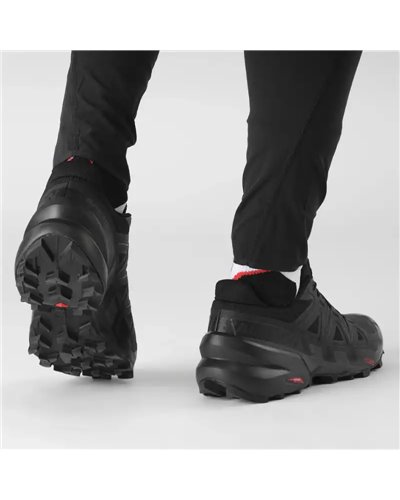 Salomon Speedcross 6 Wide Scarpe Trail Running Uomo, Black/Black/Phantom