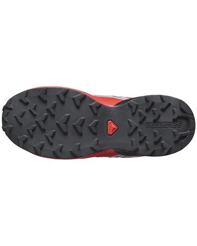 Salomon Speedcross Junior Trail Running Shoes, Black/Quiet Shade/High Risk Red