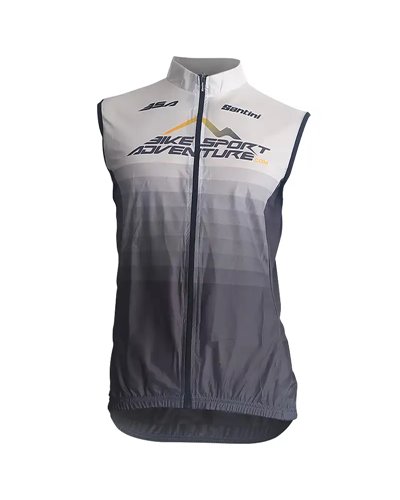 Santini Custom Fine BSA Bike Sport Adventure Gilet Comprimibile Antivento Uomo