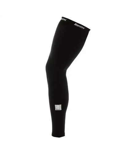 Santini Totum Leg Warmer Gambali in Termofelpa, Black