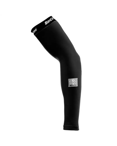 Santini Totum Arm Warmers Thermofleece, Black