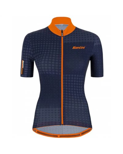 Santini Tono Sfera Women's Short Sleeve Cycling Jersey, Nautica Blue