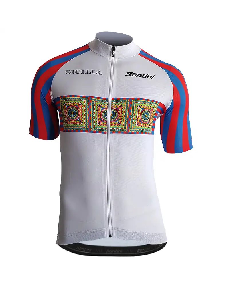 Santini Virtus Sicilia Catania Men's Short Sleeve Jersey