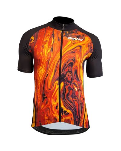 Santini Virtus Sicilia Etna Maglia Maniche Corte Uomo