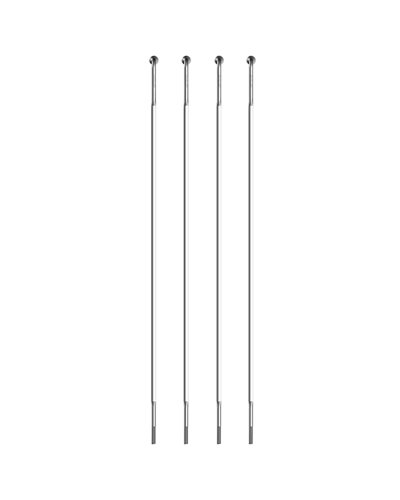 Sapim Raggio CX-Sprint Inox Testa I-Dritta - 246mm, Nero (4 pz)