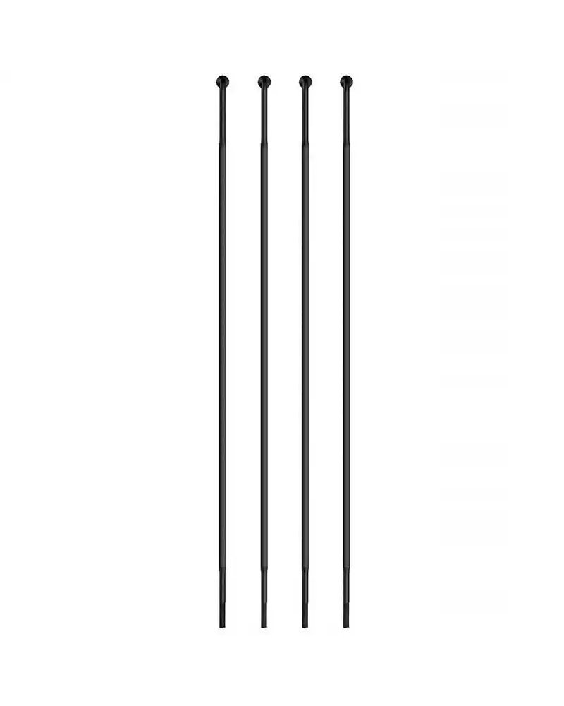Sapim Raggio Race Inox J - Bend 262mm Nero con Nipple Ottone 12mm Nichelato (4 pz)