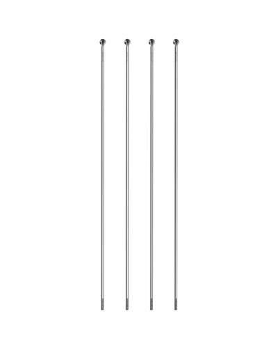 Sapim Spoke Leader Inox 2.6 J-Bend - 215mm, Silver (4 pcs)