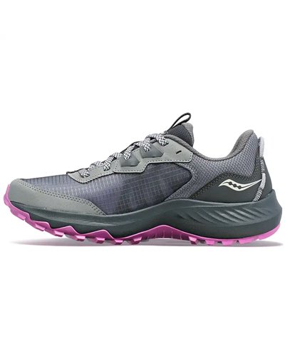 Saucony Aura TR Scarpe Trail Running Donna, Fossil/Grape