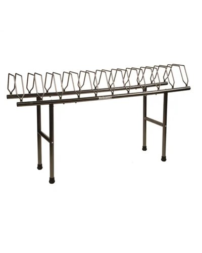 Bicisupport Shop Display For 11 Bicycles, Placed Inclined To Save Space.