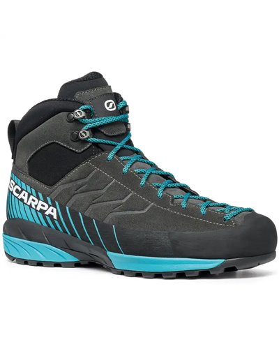 Scarpa Mescalito Mid GTX Gore-Tex Scarponi Approach Uomo, Shark/Azure