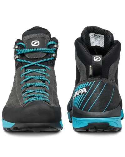 Scarpa Mescalito Mid GTX Gore-Tex Men's Approach Boots, Shark/Azure