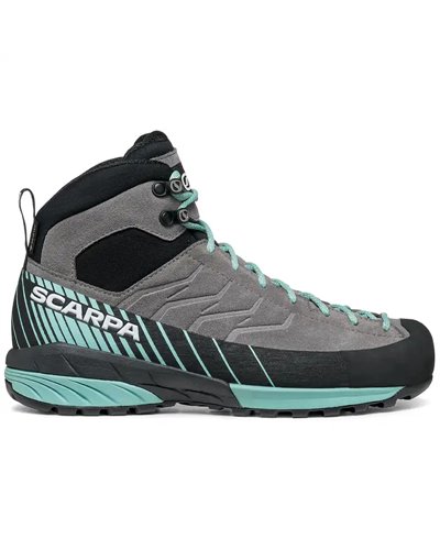 Scarpa Mescalito Mid GTX Gore-Tex Women's Approach Boots, Midgray/Aqua
