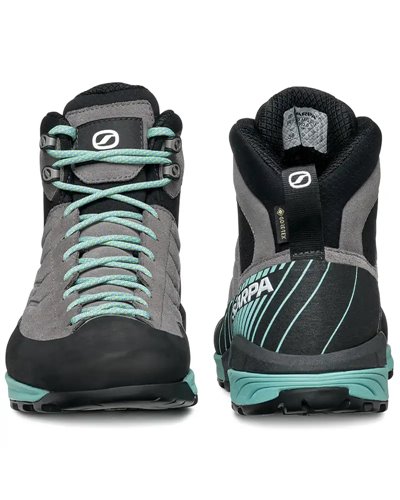 Scarpa Mescalito Mid GTX Gore-Tex Women's Approach Boots, Midgray/Aqua