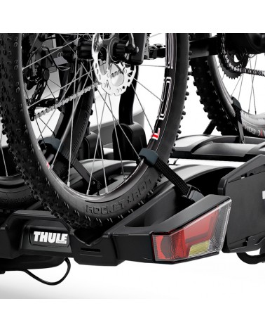 Thule Easyfold XT 2 933 13 Pin Plug Foldable Towbar Bike Rack, Black (2 Bikes)