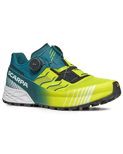 Scarpa Ribelle Run Kalibra HT Men's Trail Running Shoes, Lime Green/Deep Lagoon