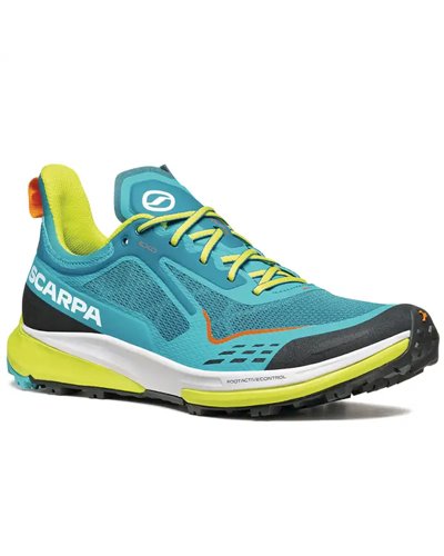 Scarpa Golden Gate Kima RT Men's Trail Running Shoes, Lake Blue/Lime