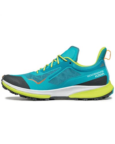 Scarpa Golden Gate Kima RT Scarpe Trail Running Uomo, Lake Blue/Lime