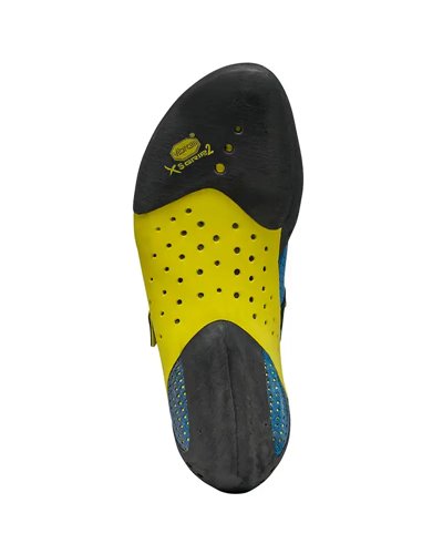 Scarpa Furia Air Climbing Shoes, Baltic Blue/Yellow
