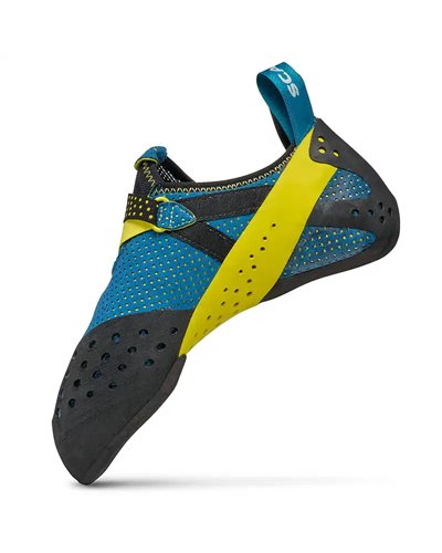 Scarpa Furia Air Climbing Shoes, Baltic Blue/Yellow