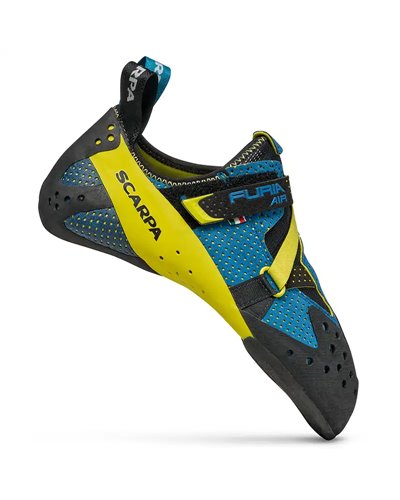 Scarpa Furia Air Climbing Shoes, Baltic Blue/Yellow