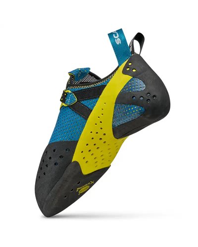 Scarpa Furia Air Climbing Shoes, Baltic Blue/Yellow
