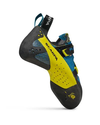 Scarpa Furia Air Climbing Shoes, Baltic Blue/Yellow