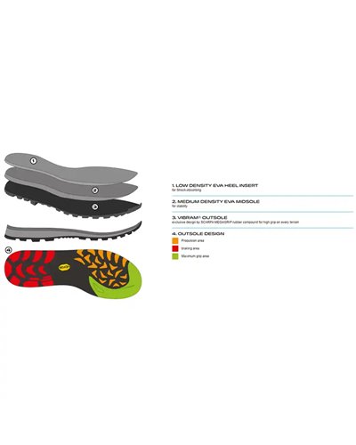 Scarpa Crux Men's Approach Shoes, Shark/Tonic/Gray