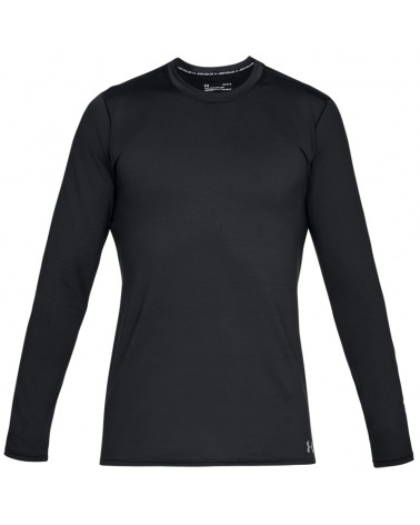 Under Armour Fitted ColdGear Crew Men's Long Sleeve Baselayer, Black