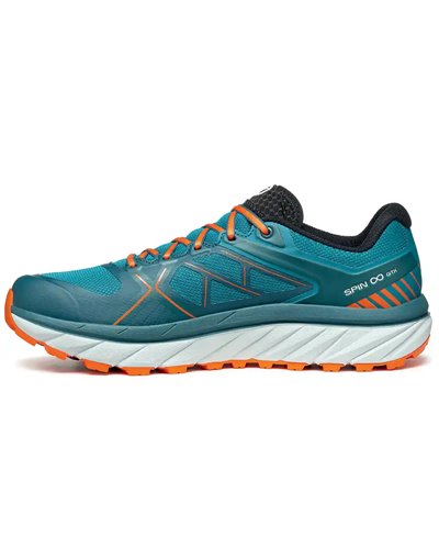 Scarpa Spin Infinity GTX Gore-Tex Men's Trail Running Shoes, Lake Blue/Orange